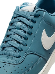Nike Smokey Blue Court Vision Low Trainers - Image 7 of 8