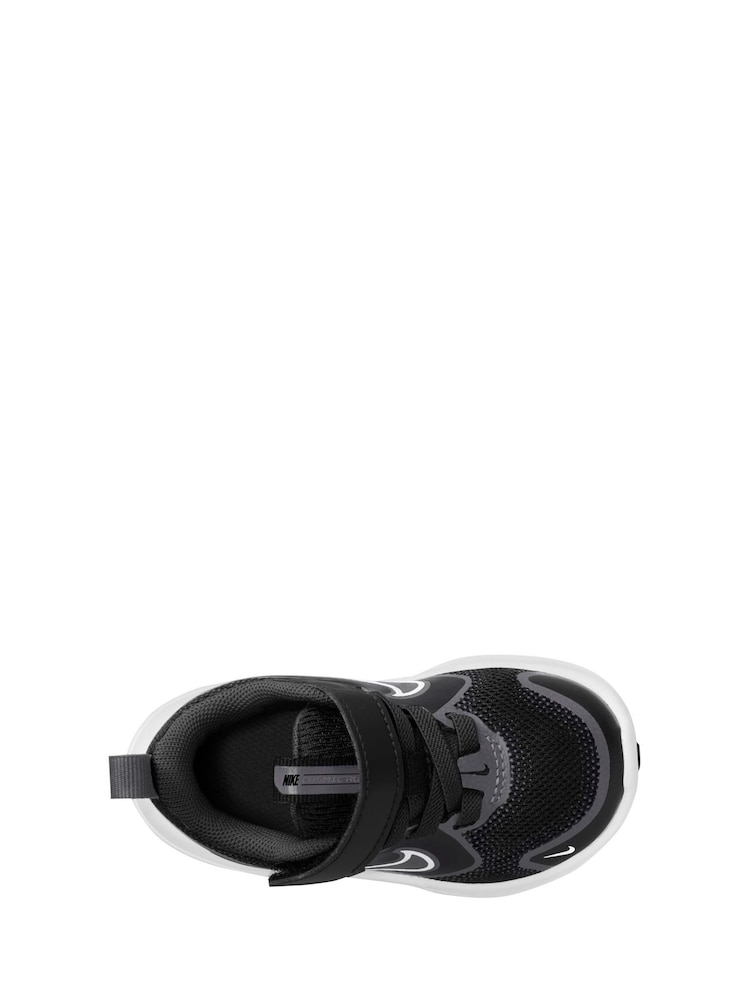 Чорний/білий - Nike немовля Cosmic Running Trainers - Image 8 of 11