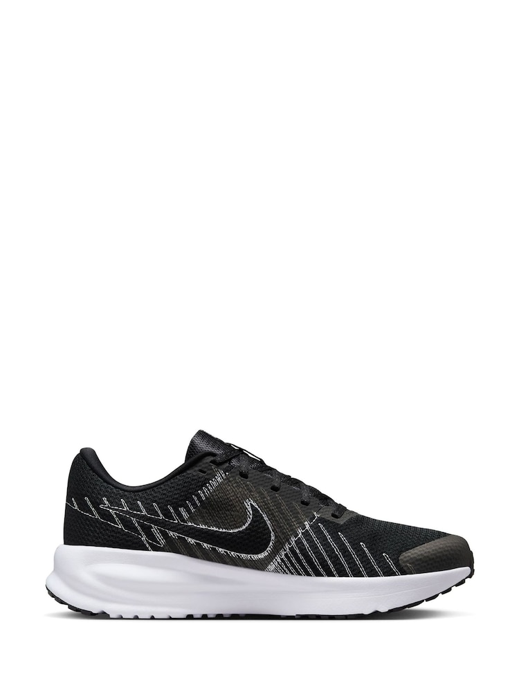 Nike Black/White Run Defy Road Running Trainers - Image 4 of 11