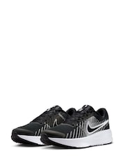 Nike Black/White Run Defy Road Running Trainers - Image 5 of 11