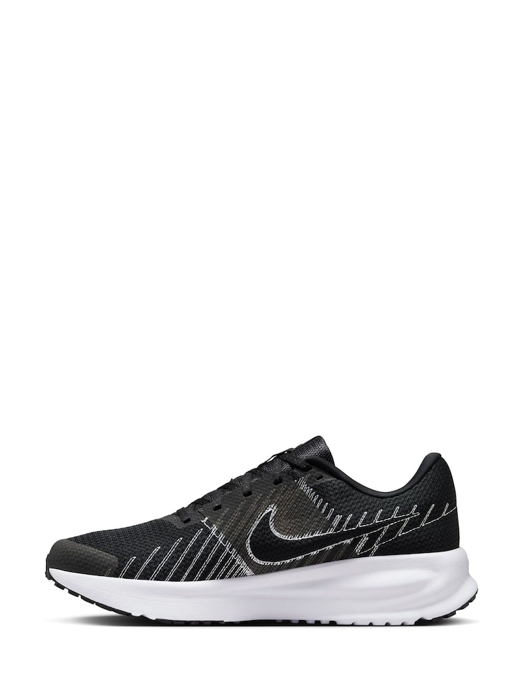Nike Black/White Run Defy Road Running Trainers - Image 5 of 11