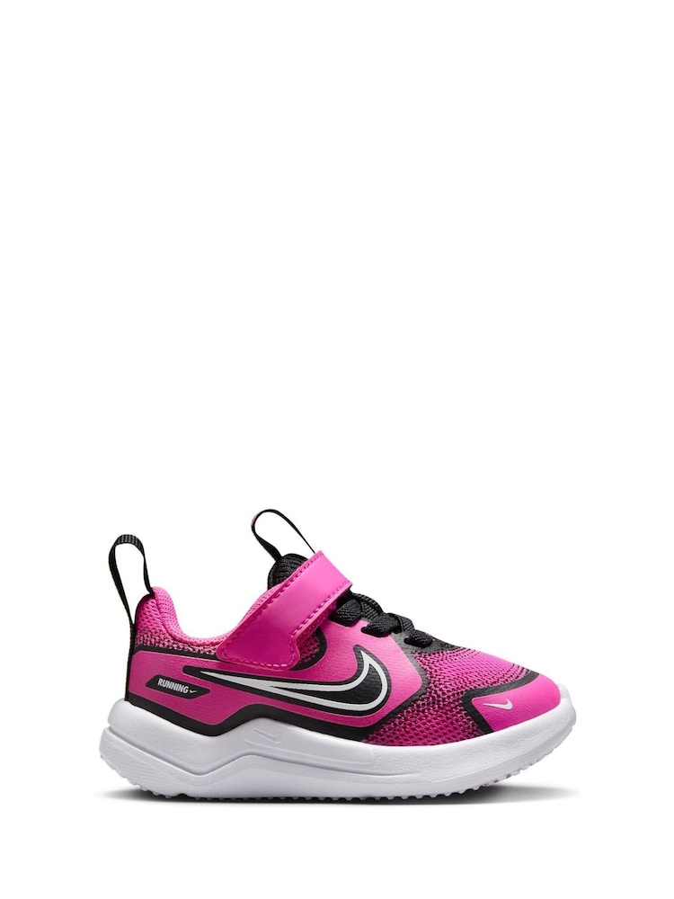 Nike Fuschia Pink/Black Infant Cosmic Running Trainers - Image 1 of 1
