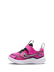 Nike Fuschia Pink/Black Infant Cosmic Running Trainers - Image 4 of 11