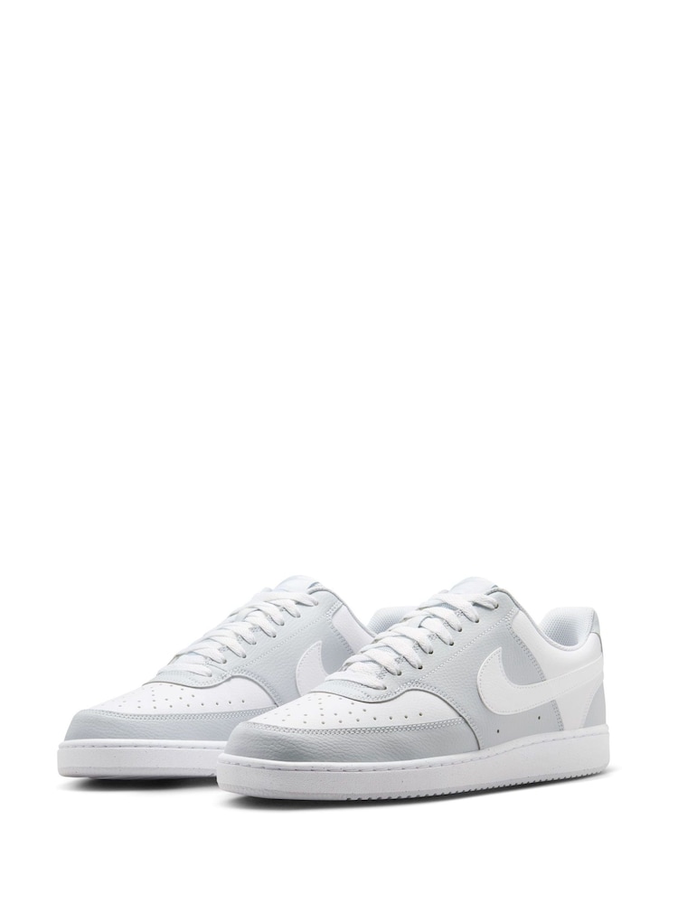 Grau/weiß - Nike Court Vision Low-Top-Turnschuhe - Image 3 of 9