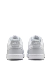 Nike Grey White Court Vision Low Trainers - Image 4 of 9