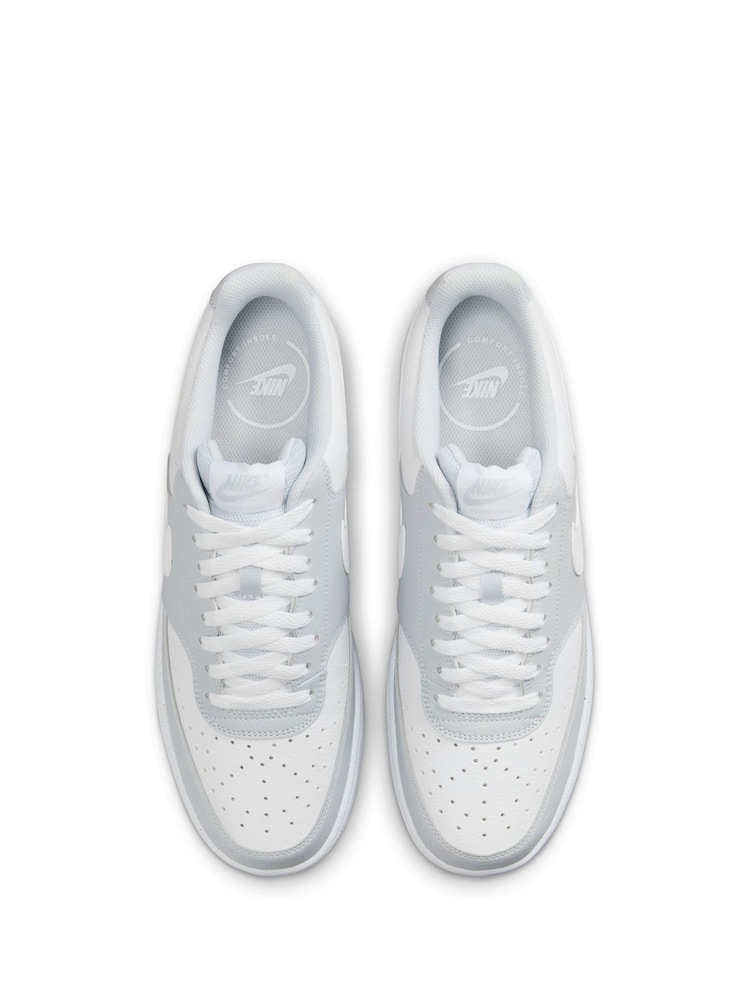 Grau/weiß - Nike Court Vision Low-Top-Turnschuhe - Image 5 of 9