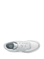 Nike Grey White Court Vision Low Trainers - Image 6 of 9