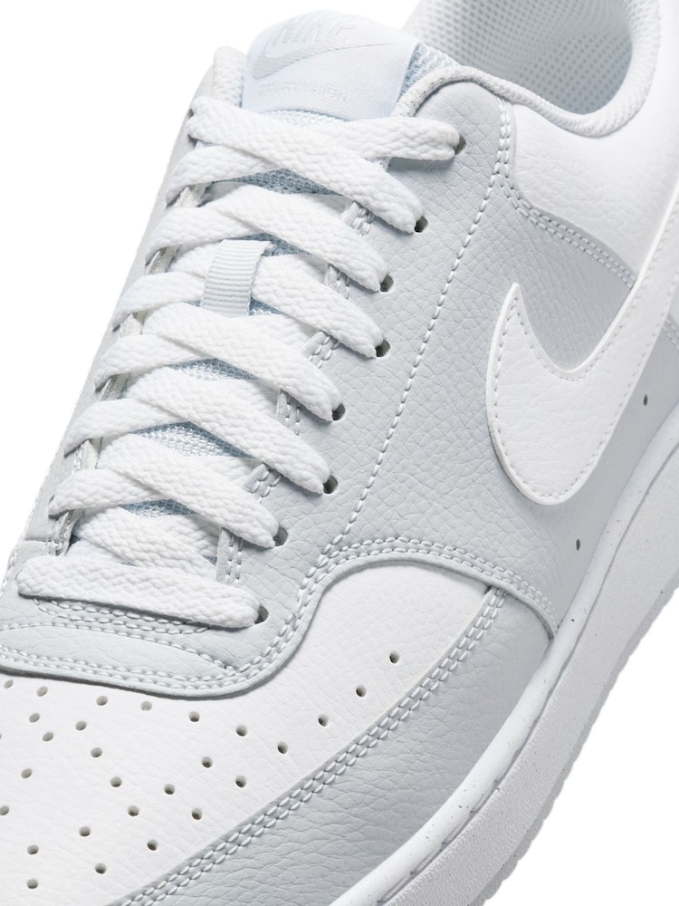 Grau/weiß - Nike Court Vision Low-Top-Turnschuhe - Image 8 of 9