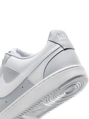 Nike Grey White Court Vision Low Trainers - Image 9 of 9