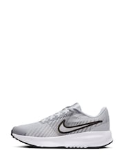 Nike Grey/White Run Defy Road Running Trainers - Image 2 of 11