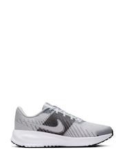 Nike Grey/White Run Defy Road Running Trainers - Image 3 of 11