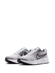 Nike Grey/White Run Defy Road Running Trainers - Image 5 of 11