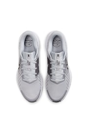 Nike Grey/White Run Defy Road Running Trainers - Image 7 of 11