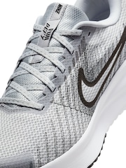Nike Grey/White Run Defy Road Running Trainers - Image 9 of 11