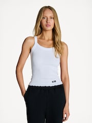 Rotate White Rib Tank Top - Image 1 of 9