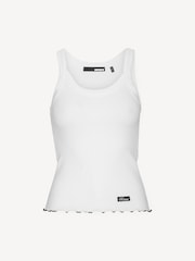 Rotate White Rib Tank Top - Image 7 of 9