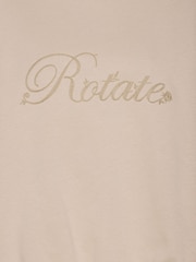 Rotate Cream Heavy Crewneck  Sweatshirt - Image 7 of 7