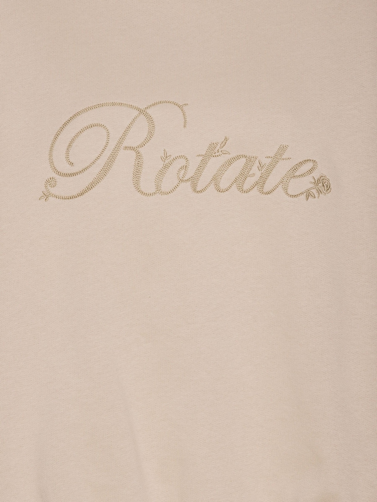 Rotate Cream Heavy Crewneck  Sweatshirt - Image 7 of 7