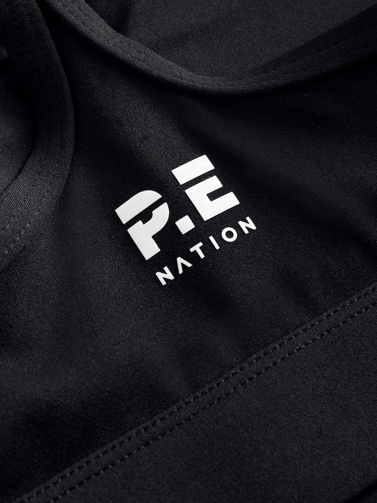 P.E Nation Black Signature Sports Bra - Image 12 of 12