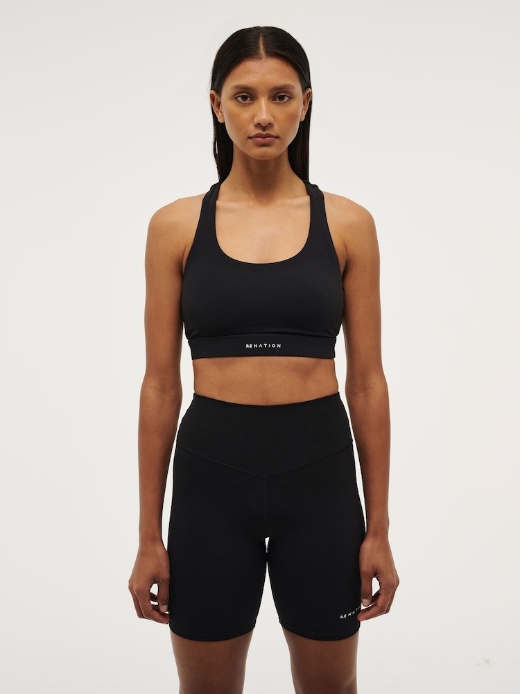 P.E Nation Black Frequency Sports Bra - Image 1 of 4
