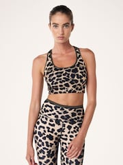 P.E Nation Leopard Stellar Sports Bra - Image 1 of 4
