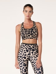 P.E Nation Leopard Stellar Sports Bra - Image 2 of 4
