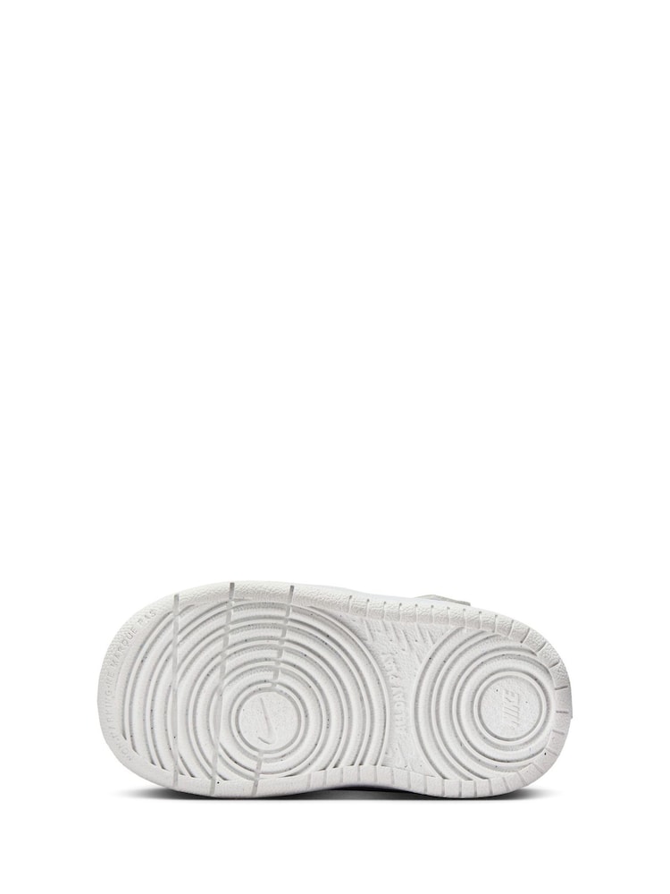Nike White Blue Grey Infant Court Borough Low Recraft Trainers - Image 8 of 10