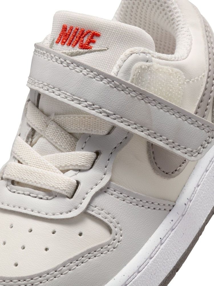 Nike Off White Grey Infant Court Borough Low Recraft Trainers - Image 10 of 10