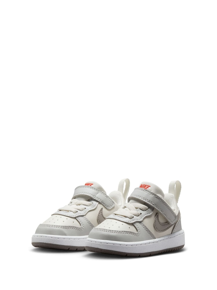 Gebroken wit grijs - Nike - Court Borough - Lage recraft-peutersneakers - Image 5 of 10