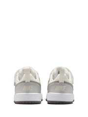 Nike Off White Grey Infant Court Borough Low Recraft Trainers - Image 6 of 10