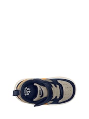 Nike Navy Blue Natural Orange Infant Court Borough Low Recraft Trainers - Image 6 of 8