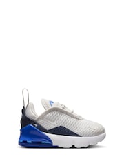 Nike Grey Hyper Blue Infant Air Max 270 Trainers - Image 1 of 7