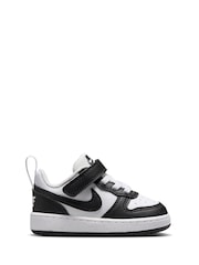 Nike Black/White Infant Court Borough Low Recraft Trainers - Image 1 of 9