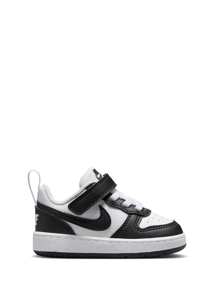 Nike Black/White Infant Court Borough Low Recraft Trainers - Image 1 of 9