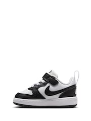 Nike Black/White Infant Court Borough Low Recraft Trainers - Image 2 of 9