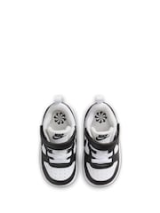 Nike Black/White Infant Court Borough Low Recraft Trainers - Image 5 of 9