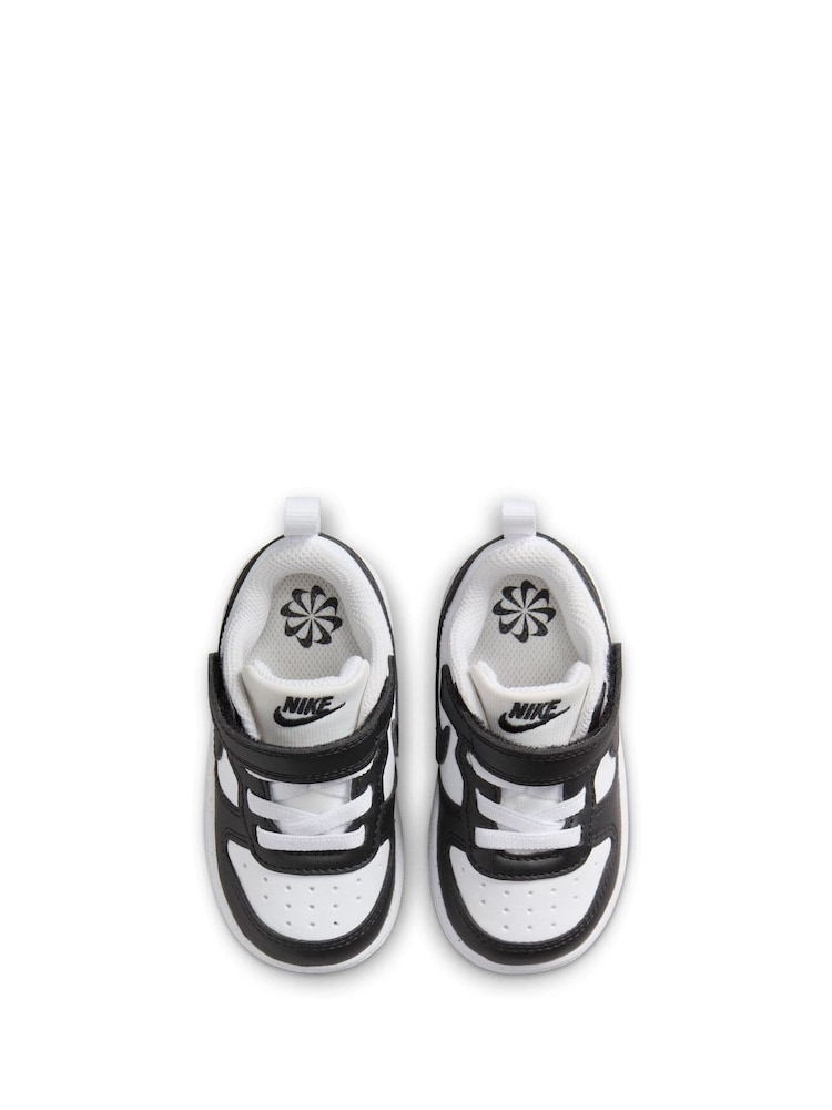 Nike Black/White Infant Court Borough Low Recraft Trainers - Image 5 of 9