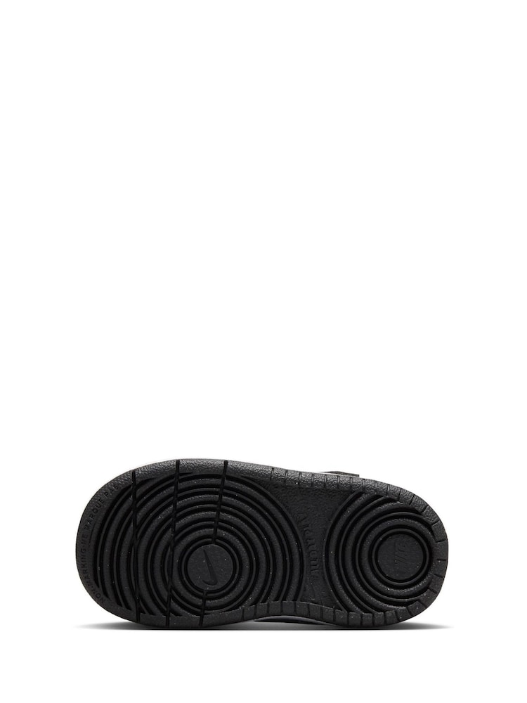 Nike Black/White Infant Court Borough Low Recraft Trainers - Image 7 of 9