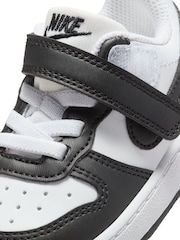 Nike Black/White Infant Court Borough Low Recraft Trainers - Image 9 of 9