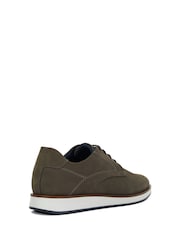 Dune London Grey Wide Fit Beko Wedge Gibson Shoes - Image 2 of 6