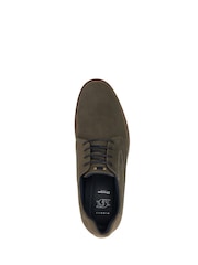 Dune London Grey Wide Fit Beko Wedge Gibson Shoes - Image 4 of 6