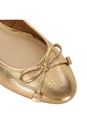 Dune London Gold Admirably Low Heel Shoes - Image 5 of 6