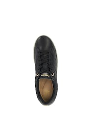 Dune London Black Egent Quilted Cupsole Trainers - Image 4 of 5