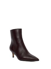 Dune London Black Chrome Offer Kitten Ankle Boots - Image 1 of 5