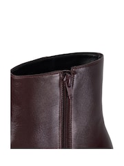 Dune London Black Chrome Offer Kitten Ankle Boots - Image 5 of 5