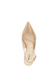 Dune London Brown Compelled Point Block Heel Slingback Shoes - Image 5 of 6