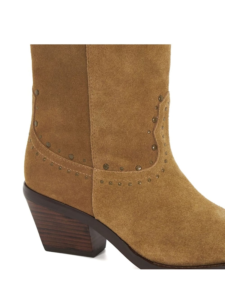 Creme - Dune London – Podeo – Westernstiefel mit Nietenbesatz - Bild 6 von 6