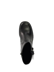 Dune London Black Parlowe Buckle Ankle Boots - Image 5 of 6