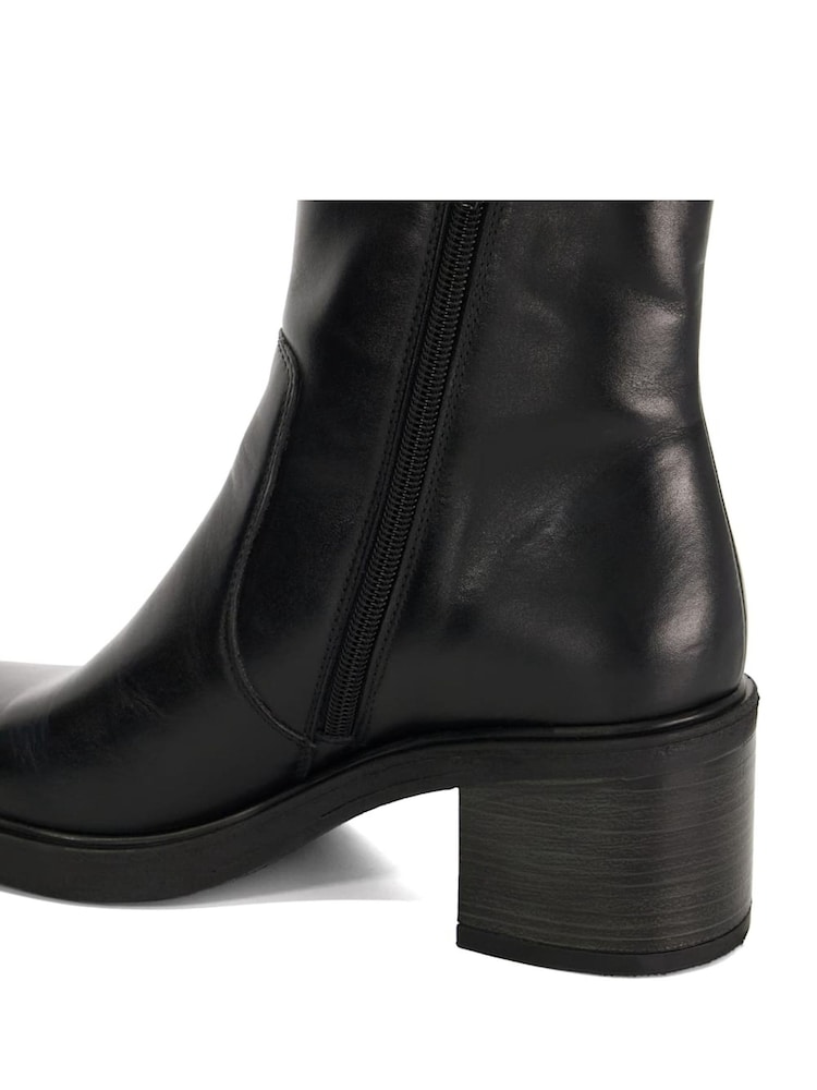 Dune London Black Parlowe Buckle Ankle Boots - Image 6 of 6