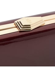 Dune London Burgundy Balancing Clutch Bag - Image 3 of 5